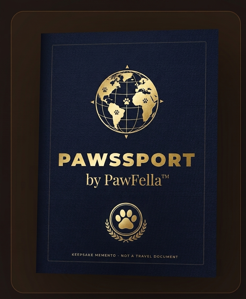 PAWSSPORT by PawFella keepsake passport cover
